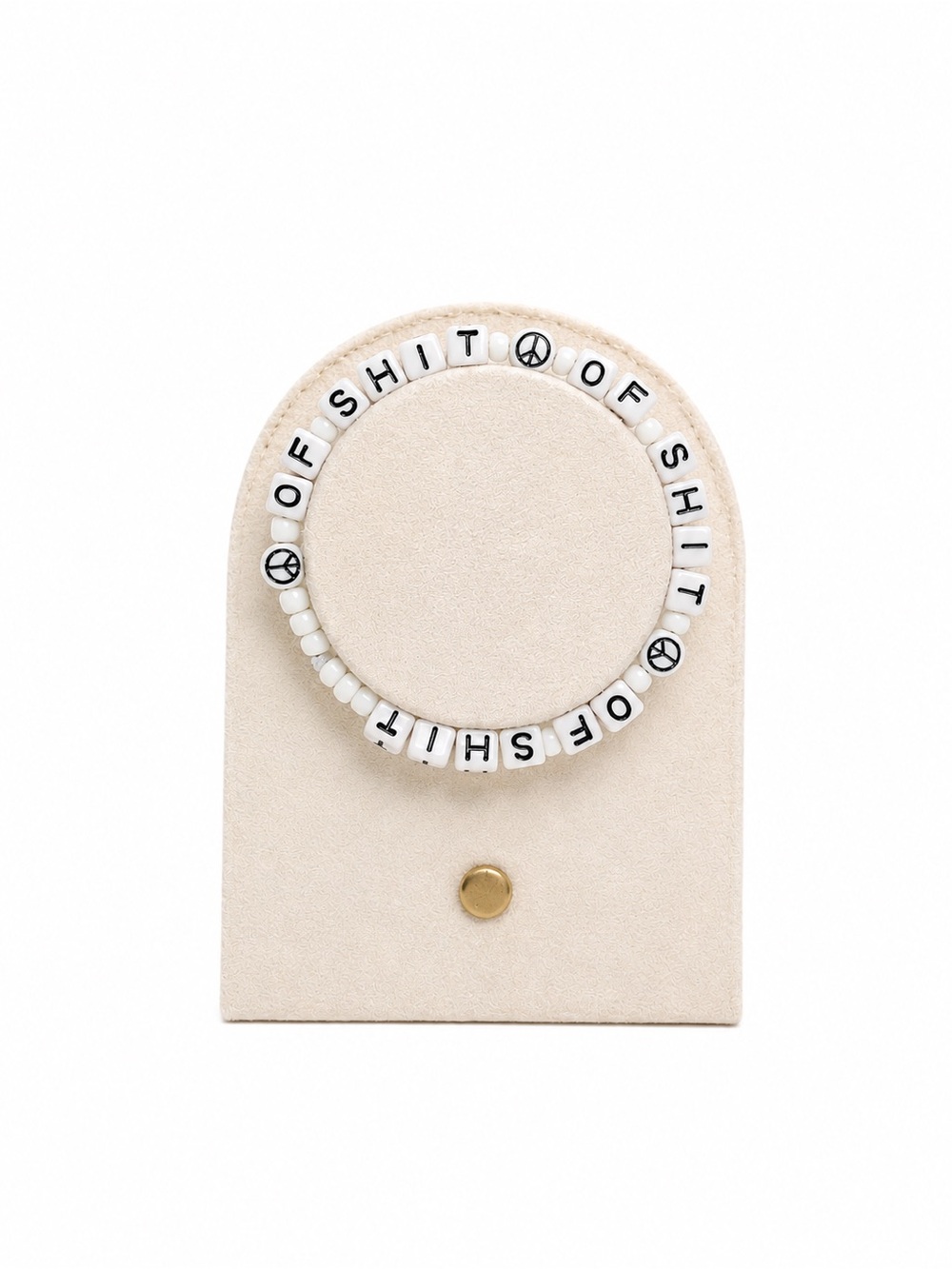 Paraphernalia White POS Bead Bracelet - unisex